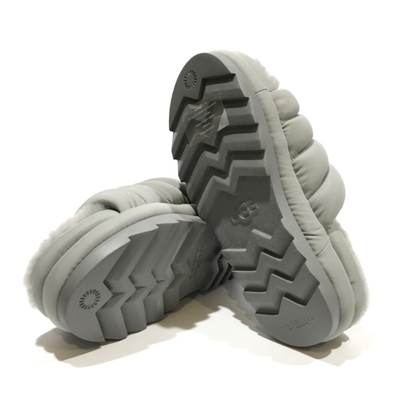 UGG Maxi Slide Platform Puffer Sandals -Grey -Women’s US 10 -NEW - Picture 7 of 7